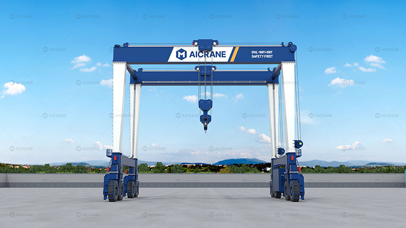 RTG rubber tyred gantry crane