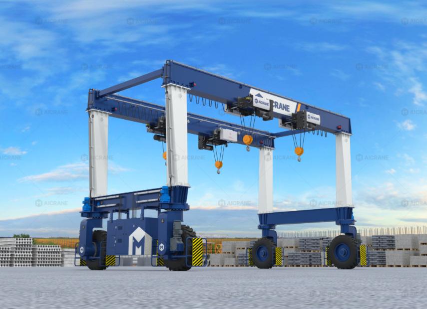 electric rubber tyred gantry crane