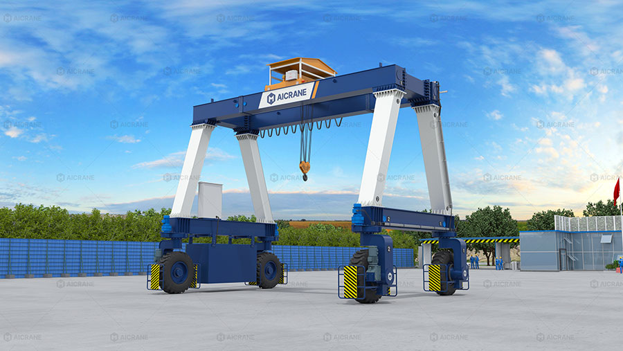 mobile rubber tyred gantry crane for sale