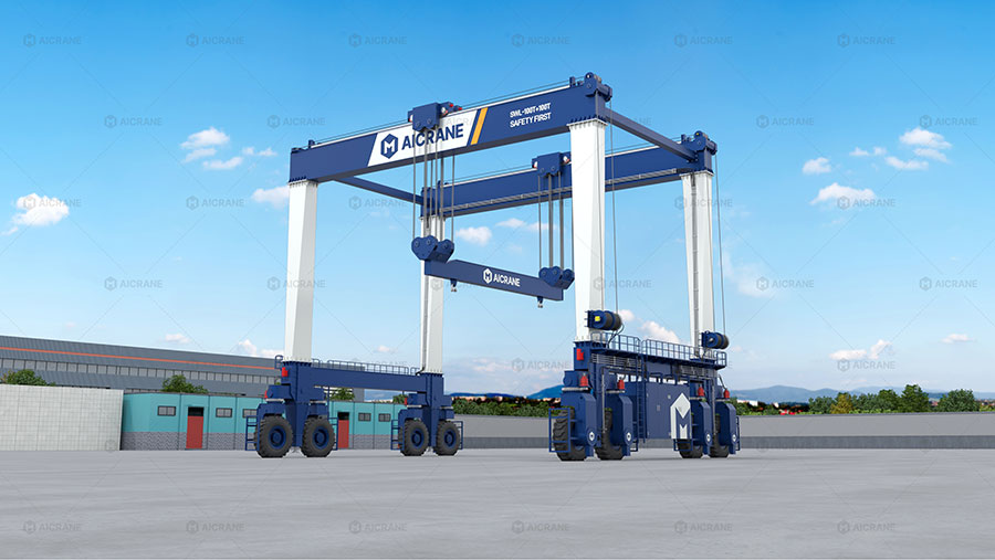 mobile rubber tyred gantry crane
