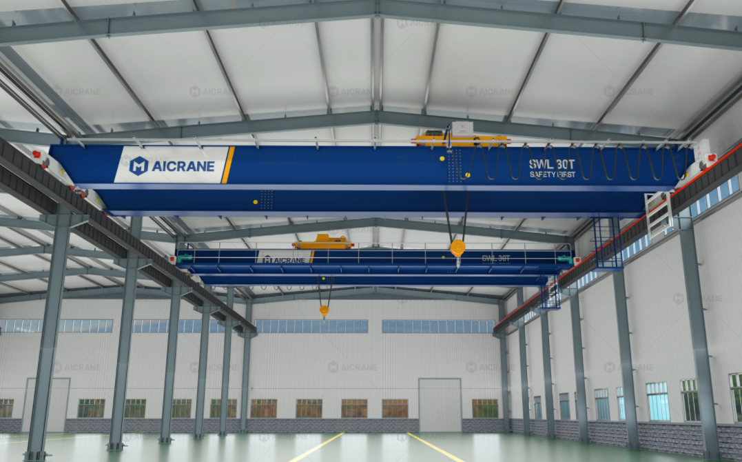 Overhead Cranes in Steel Structure Factory