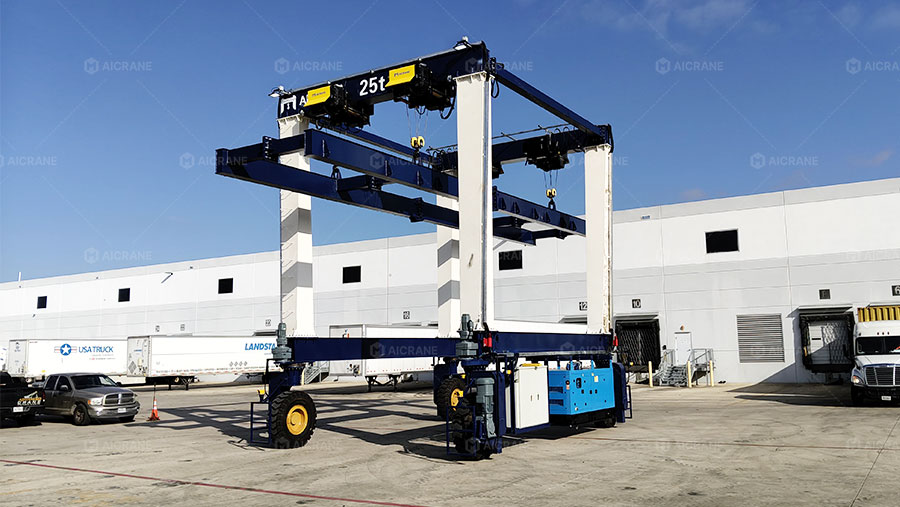 RTG rubber tyred gantry crane