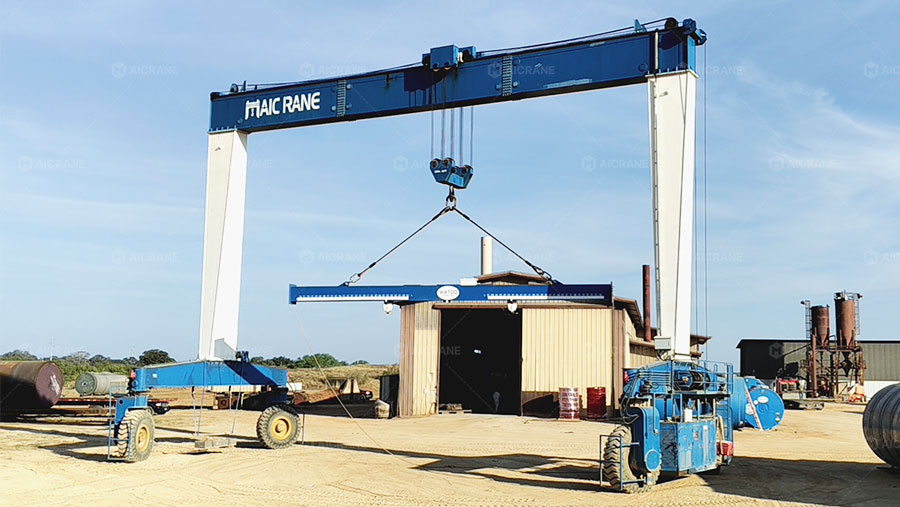 RTG rubber tyred gantry crane